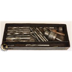 FLAT OF STEEL DRILL BITS