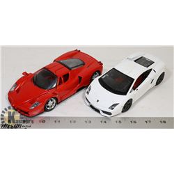 LOT OF 2 DIECAST 1:24 SCALE LAMBORGHINI &