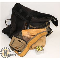 2 CONSTRUCTION TOOL BELTS.