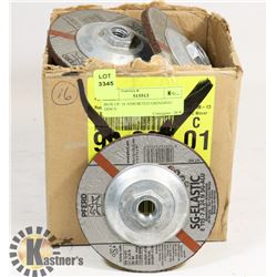 BOX OF 16 ASSORTED GRINDING DISCS