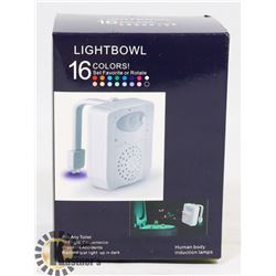 TOILET BOWL 16 COLORED LIGHTS MOTION SENSOR.