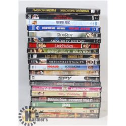 LOT OF 20 PC NEW AND SEALED ASSORTED DVD
