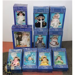 BOX OF GINNY 8" POSEABLE VINYL VOGUE DOLLS.