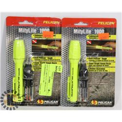LOT OF 2 MITYLITE 1900 YELLOW, SUBMERSIBLE TO 500