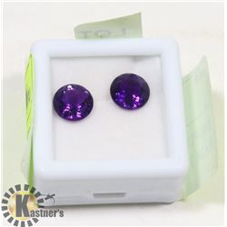 #48-PURPLE AMETHYST MATCHING PAIR 3.0 CT