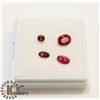 Image 1 : #47-RED RUBY & RED GARNETGEMSTONE2.5CT+.5CT