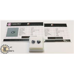 #62-ALEXANDRITE MATCHING PAIR GEMSTONE 3.7CT