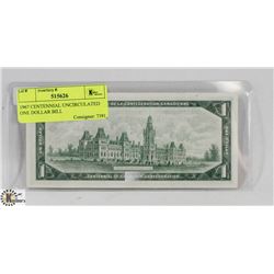 1967 CANADIAN CENTENNIAL UNCIRCULATED $1 BILL