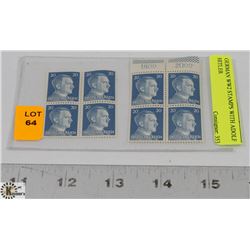 GERMAN WWII STAMPS WITH ADOLF HITLER
