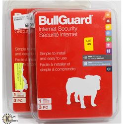 LOT WITH 2 BULLGUARD INTERNET SECURITY