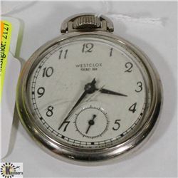 VINTAGE WESTCLOX POCKET WATCH