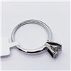 Image 5 : 76) 14K WHITE GOLD DIAMOND SOLITAIRE RING,