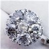 Image 3 : 64) 10K WHITE GOLD DIAMOND RING,