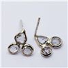 Image 6 : 66) 14K YELLOW GOLD MULTI STONE DIAMOND EARRINGS,