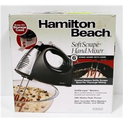 HAMILTON BEACH SOFT SCRAPE HAND MIXER