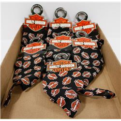 FLAT OF NEW HARLEY DAVIDSON BANDANAS.