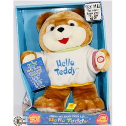 HELLO TEDDY TALKING BEAR.