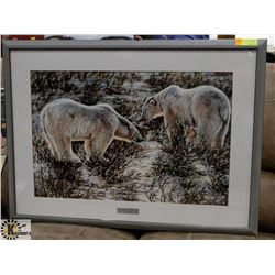 LTD ED 223/4250 WAITING FOR THE ICE SIGN PRINT BY