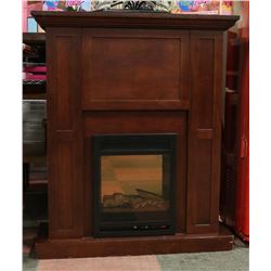 FIREPLACE MANTLE W/ HEATER INSERT