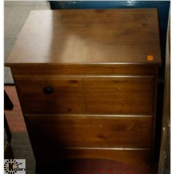 2 DRAWER NIGHT STAND MISSING KNOBS