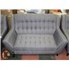 Image 3 : LIGHT GREY FABRIC 81" SOFA, 63" LOVESEAT AND 42"
