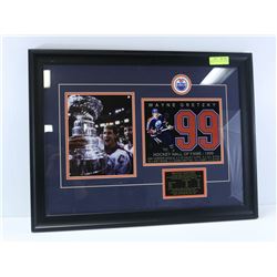 WOOD FRAMED AUTHENTIC OILER'S WAYNE
