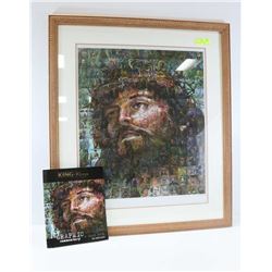 LARGE  MATTED, FRAMED ART SIGNED IN PENCIL BY ARTI