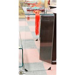 43"X14"X30" GLASS SOFA TABLE.