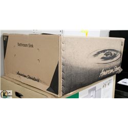 NEW AMERICAN STANDARD BATHROOM SINK, 21"X14".