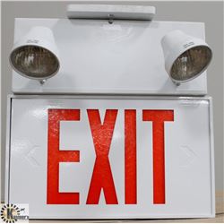 NEW EMERGENCY EXIT SIGN.
