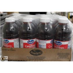 CASE WITH 12 - 739ML BOTTLES CRANBERRY COCKTAIL