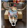 Image 1 : PAINTED BULL HEAD.