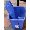Image 1 : PAIR OF TUFF 121 LITRE TOTES