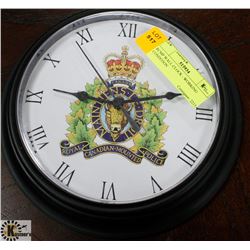 RCMP WALL CLOCK - WORKING CONDITION