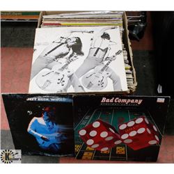 BOX OF MOSTLY CLASSICAL RECORDS - ROCK -
