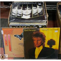 BOX OF MOSTLY CLASSICAL RECORDS - ROCK -