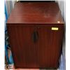 Image 1 : WOOD TONE OFFICE CABINET (24"X24"X29.5")- NO KEY.