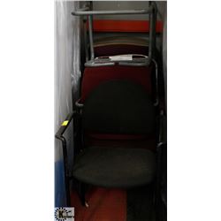 LOT OF 5 ASSORTED WAITING ROOM CHAIRS. FURNITURE