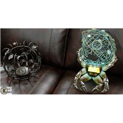 LOT OF HOME DECOR INCL LOBSTER / CANDLE HOLDER