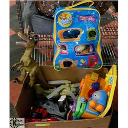 BOX OF KIDS TOYS.