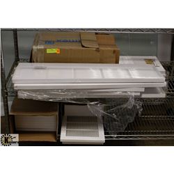 LOT OF ASSORTED STEEL AND PLASTIC VENTS