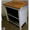 Image 1 : PORTABLE BUTCHER BLOCK COUNTER/ISLAND.