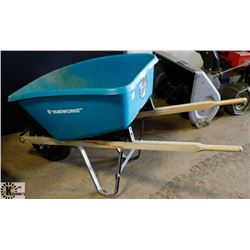 YARDWORKS GARDEN WHEEL BARROW.