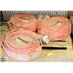 PALLET OF 4" WATER HOSES.