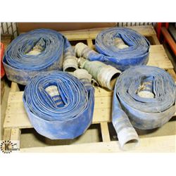 PALLET OF 4" WATER HOSES.