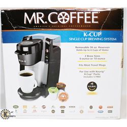 MR. COFFEE K-CUP SINGLE CUP BREWING SYSTEM