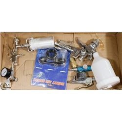 BOX OF AIR PAINT SPRAYERS (VARIOUS SIZES),
