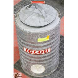 VINTAGE IGLOO ALUMINUM CONTAINER WITH SPOUT