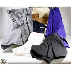 FLAT OF NEW WOMENS DRESS CLOTHES TAGS ON