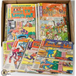 FLAT OF 20 VINTAGE ARCHIES SERIES COMICS.